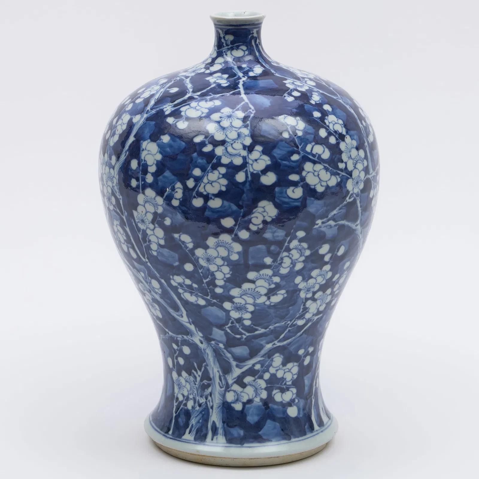 Chinese Blue and White Porcelain Meiping Vase