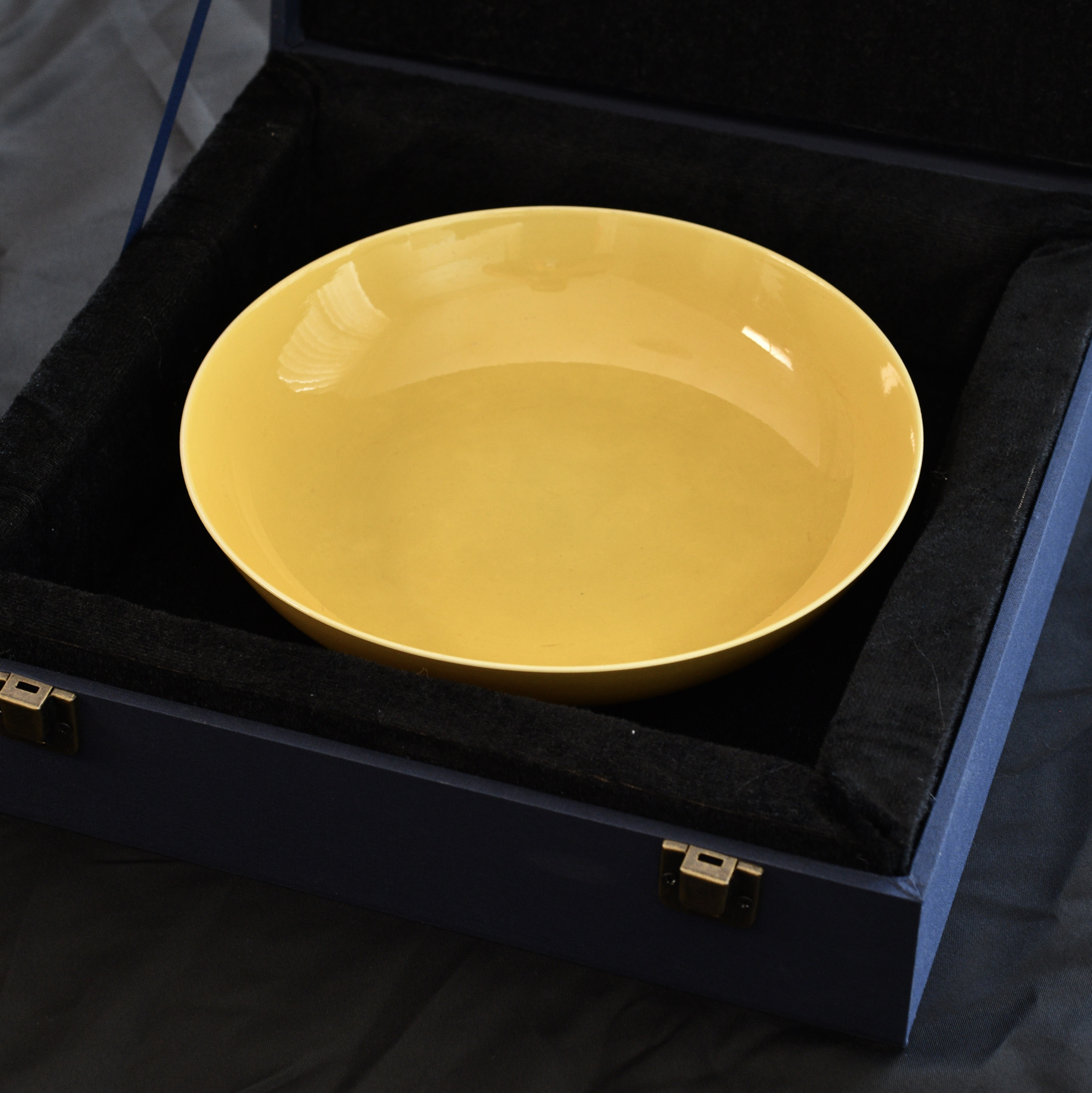 A Yellow-Glazed Dish, Daoguang Seal Mark and Period