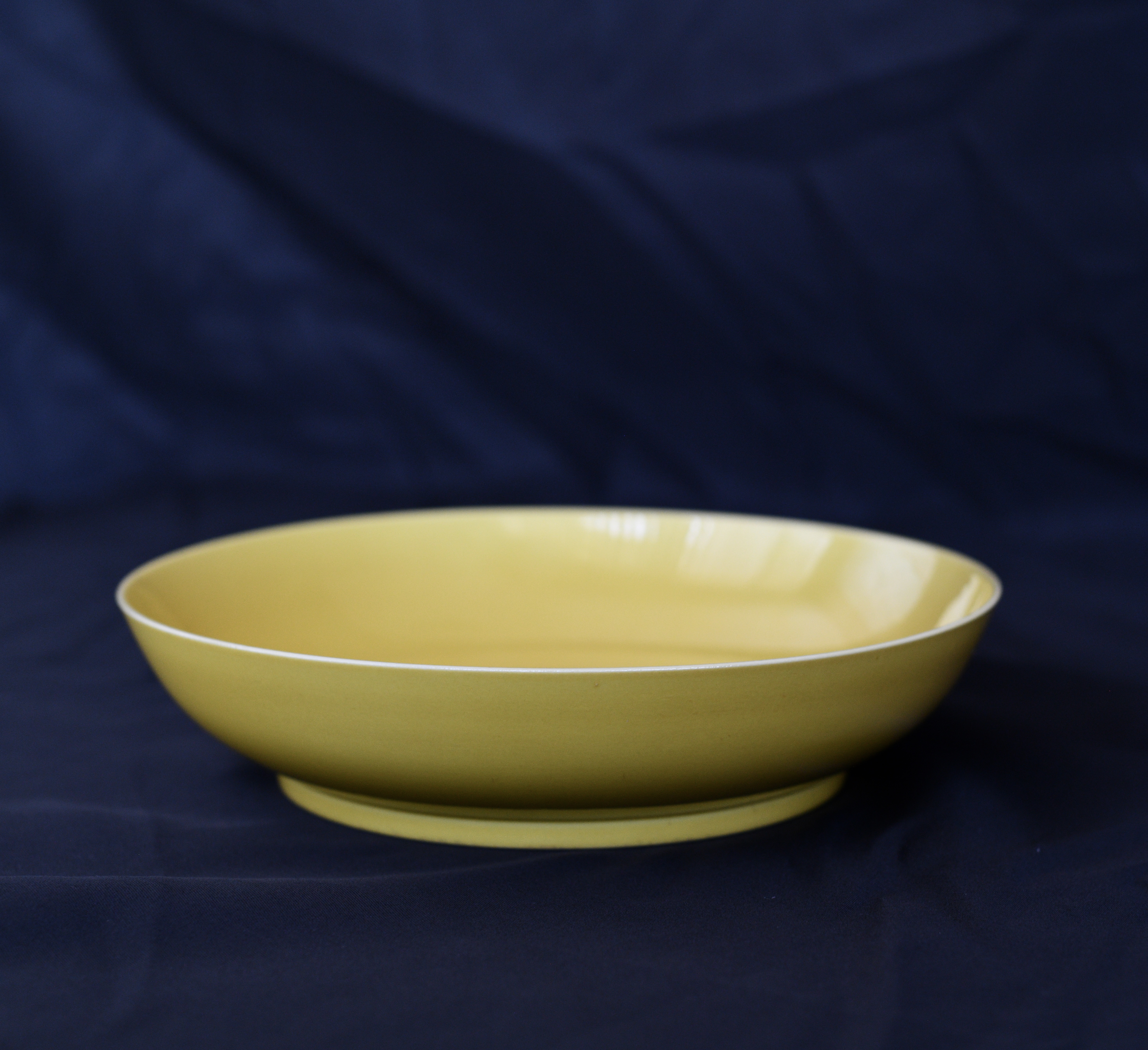 A Yellow-Glazed Dish, Daoguang Seal Mark and Period